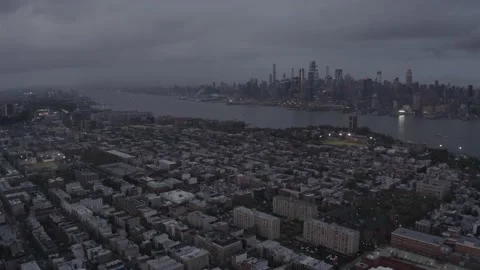 Hoboken Twilight DLOG Stock Footage 229434978