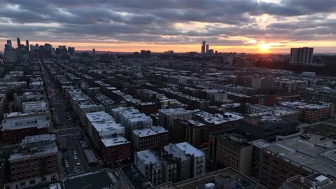 Hoboken Winter Sunset Stock Footage 231262408