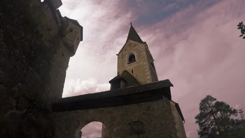 Hochostowitz castle chapel, Austria Stock Footage 166905703