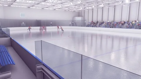 Hockey box animation Stock Footage