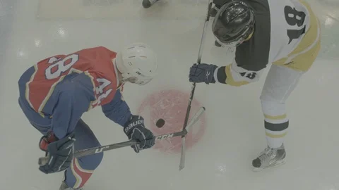 Hockey face-off Stock Footage 91027909