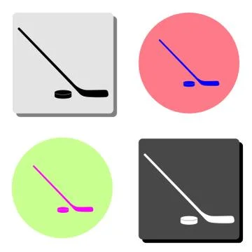Hockey. flat vector icon Illustrazione stock