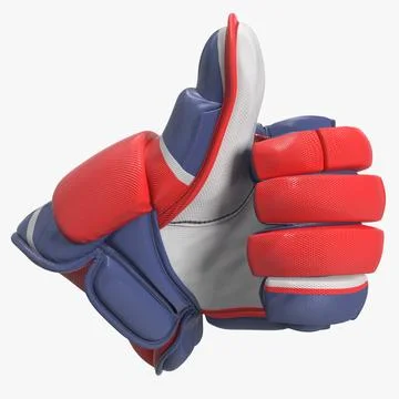 Hockey Glove Thumb Up Sign 3D Model 3D Model