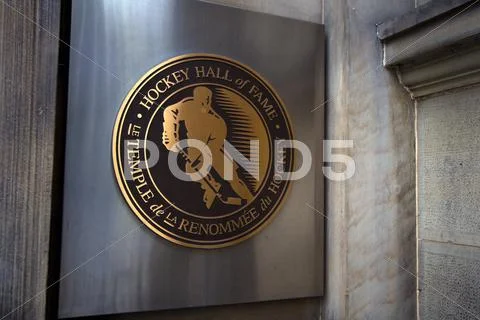 Hockey hall of fame symbol Stock Photos