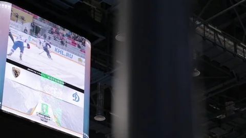 Hockey at the Ice Palace Stock Footage 73047372