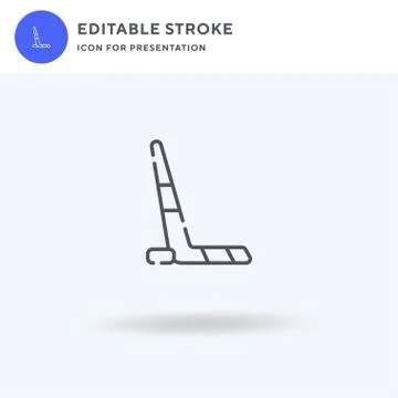 Hockey icon vector, filled flat sign, solid pictogram isolated on white, logo イラスト素材