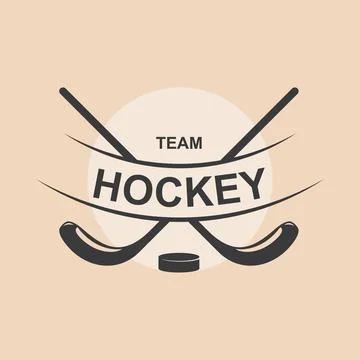 Hockey logo Иллюстрация