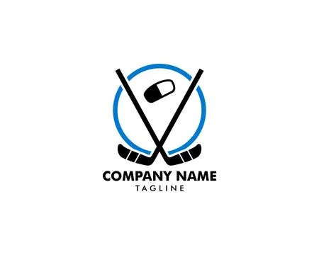 Hockey Logo Template Vector Design Element Stock Illustration