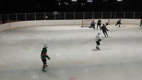 Hockey match Stock Footage 124314232