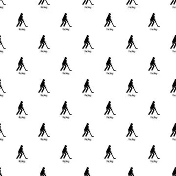 Hockey pattern seamless Illustrazione stock