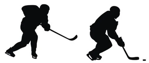 Hockey player Stock Illustration