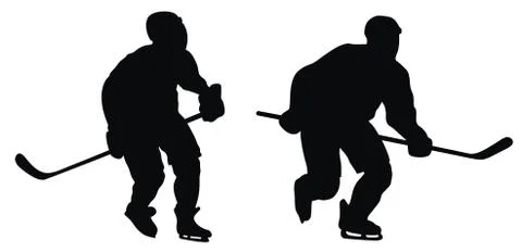Hockey player Stock Illustration
