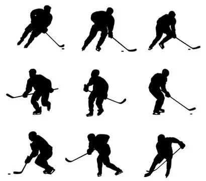Hockey player Stock Illustration