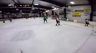 Hockey Pov Shot And Rebound For Goal Stock Footage