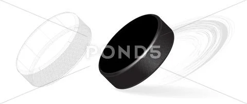 Hockey puck Stock Illustration