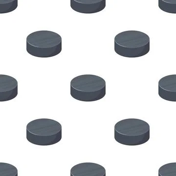 Hockey puck pattern seamless vector 스톡 일러스트