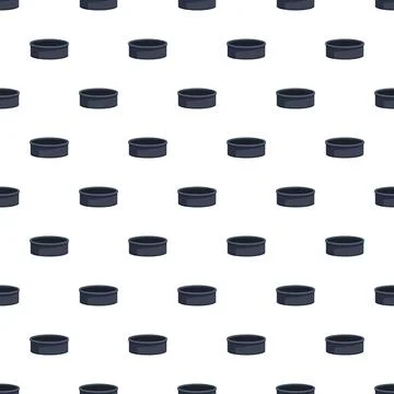 Hockey pucks forming a seamless pattern background イラスト素材
