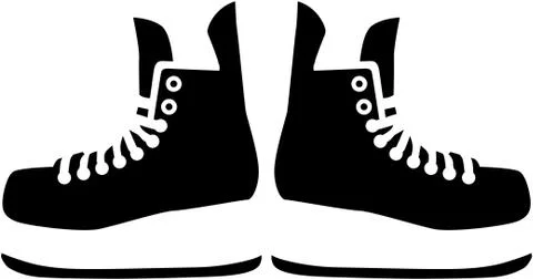 Hockey Skates Stock Illustration
