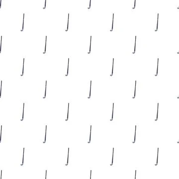 Hockey stick pattern repeating background seamless white Stock Illustration