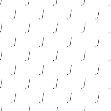 Hockey stick pattern repeating on white background イラスト素材