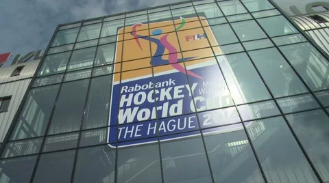 Hockey world cup stadium entry-Kyocera Stadion, The Hague ,Netherlands  Stock Footage 47862654