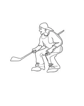 Hockeyguy  Stock Illustration