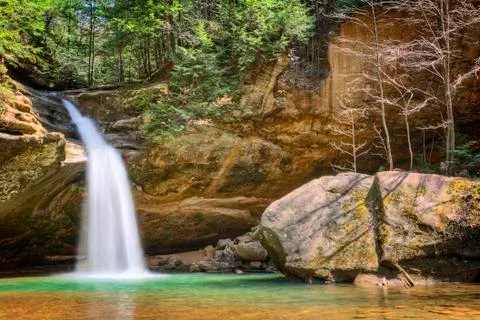 Hocking HIlls Waterfall Stock Photos
