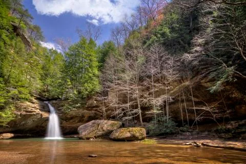 Hocking HIlls Waterfall Stock Photos