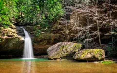 Hocking HIlls Waterfall Stock Photos