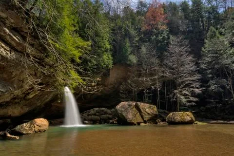 Hocking HIlls Waterfall Stock Photos