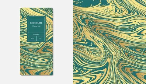 Hocolate packaging marble. Marble collection abstract liquid pattern texture. Illustrazione stock