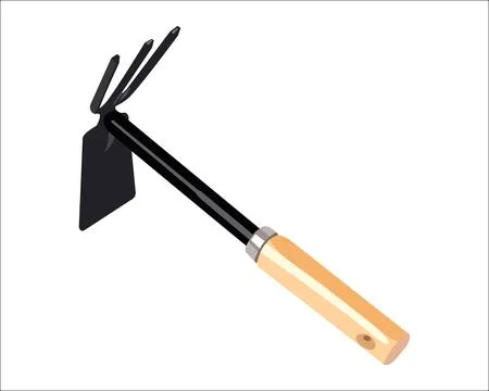 Hoe and pitchfork Stock-Illustration