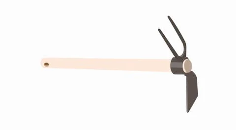 Hoe Cultivator Stock Illustration