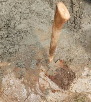 Hoe for digging the ground Stock Photos
