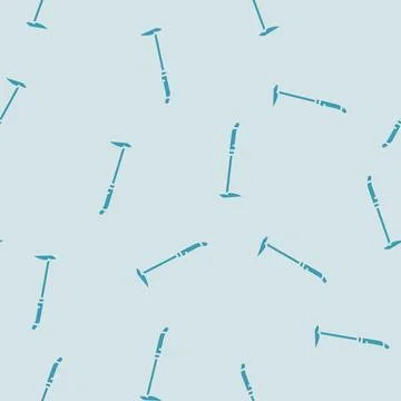 Hoe garden tool glyph seamless pattern Stock Illustration