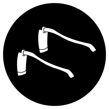 Hoe icon vector illustration Stock Illustration
