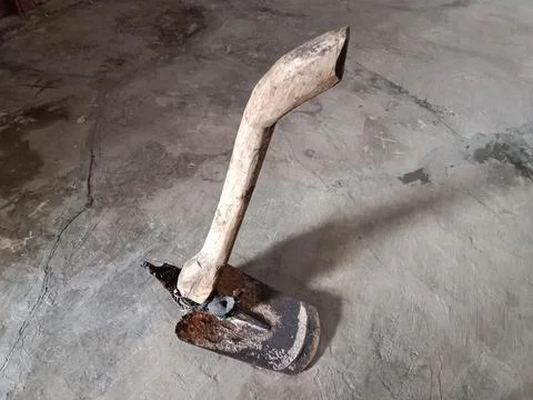 Hoe, a tool for plowing the fields Stock Photos