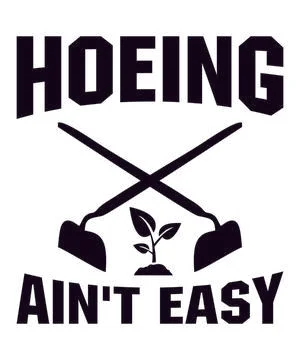 Hoeing Ain't Easy Stock Illustration