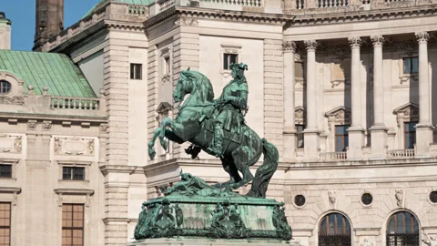 Hofburg hyperlapse, Vienna Stock Footage 170905986