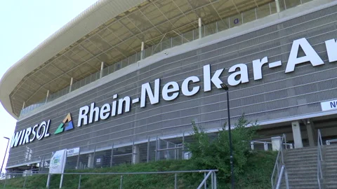 Hoffenheim Football Stadium Pan Stock Footage 167180341