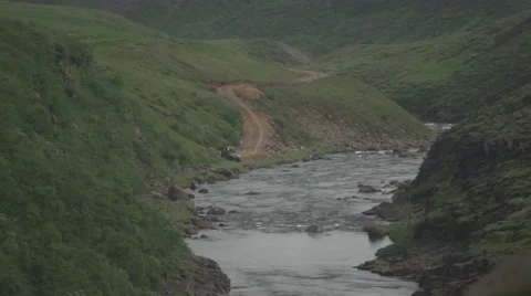 The Hofsa River - Eastern Iceland Video stock 40648591