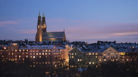 Högalid Church Stockholm Winter time-lapse Vidéo 59134725