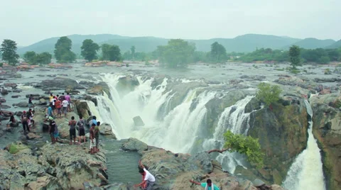 Hogenakkal Waterfalls Stock Footage ~ Royalty Free Stock Videos | Pond5