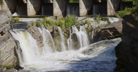 Hog's Back Falls On A Beautiful Summer Day Vidéo 64970519