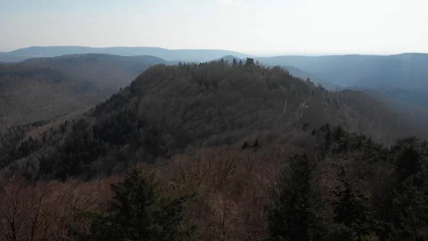 Hohenbourg Castle Stock Footage 128935897