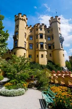 Hohenschwangau Garden Stock Photos