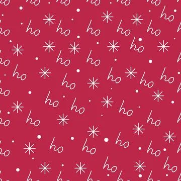 Hohoho pattern, Santa Claus laugh Stock Illustration