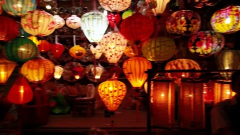 Hoi An Lanterns Video stock 89970972