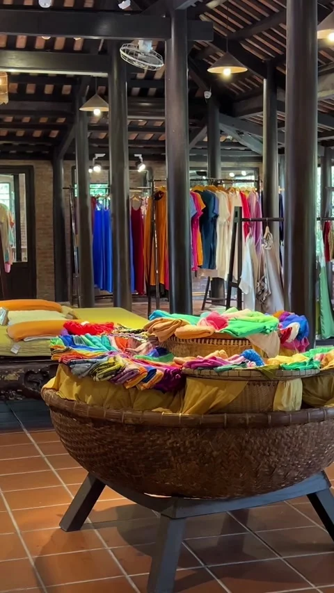 Hoi An silk production starting from the cocoon of caterpillar larvae on Stock Footage 308611348