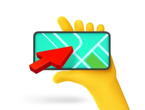 ?hoice a way on smartphone. 3d vector icon Stock Illustration